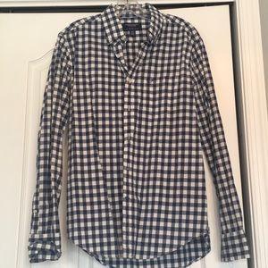 Blue plaid American Eagle Outfitters button up